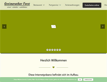 Tablet Screenshot of greimeratherforst.de